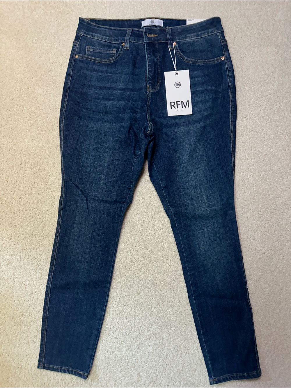Women's Dark Blue Skinny Jeans